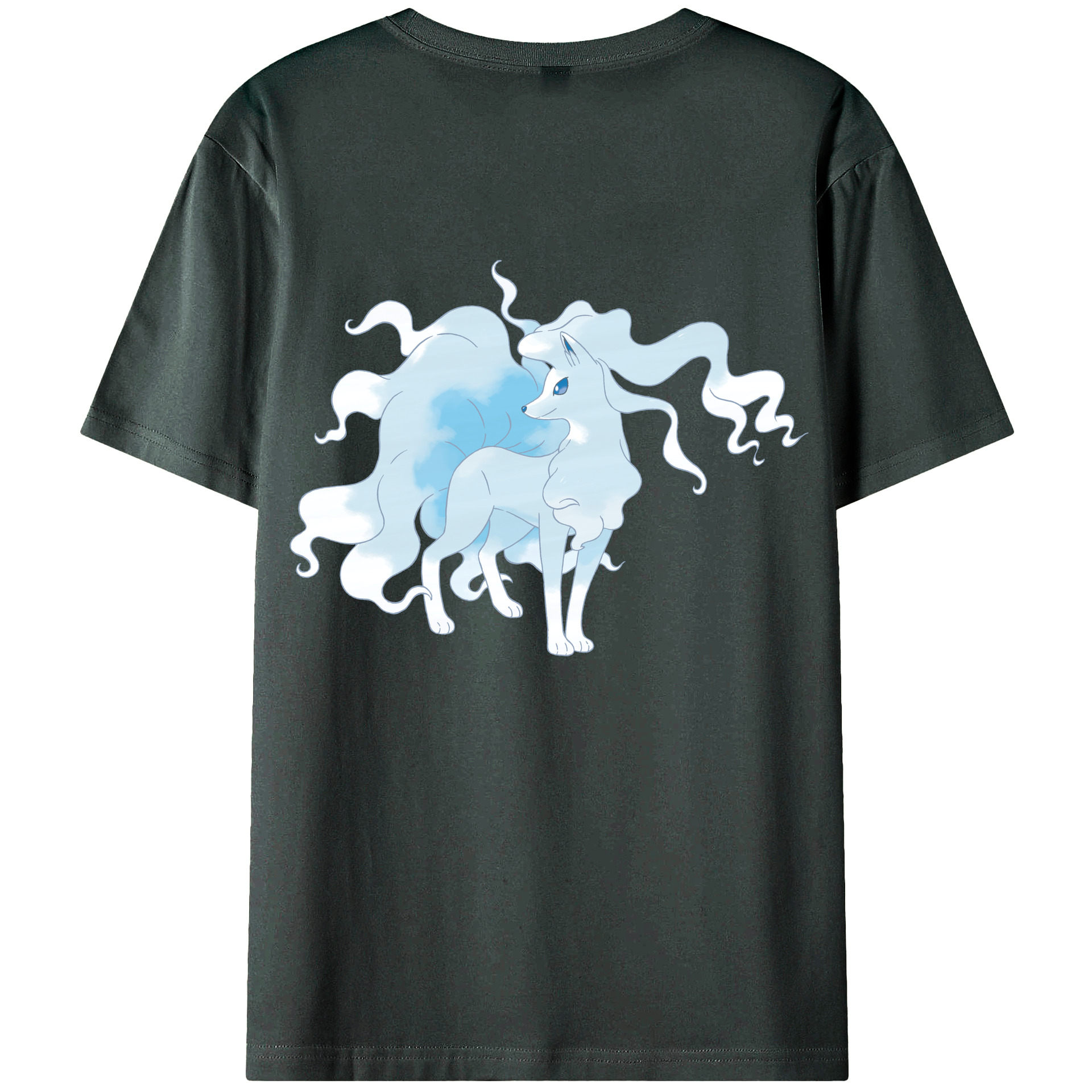 （画像用） ポケットモンスター Pokémon 綿100％ メンズ半袖Tシャツ（バックプリント） 通気性